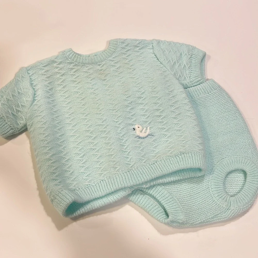 Orlon‎ - Mint Green Baby Knit Set